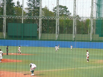 国士舘大対東農大 4月18日 東都大学野球2部_b0166128_13213662.jpg
