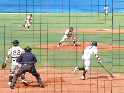 国士舘大対東農大 4月18日 東都大学野球2部_b0166128_1373892.jpg