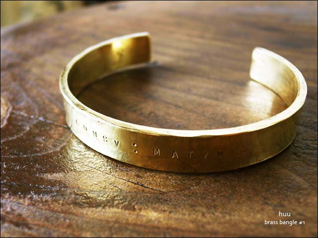 huu[エイチ・ユー・ユー] brass bangle #1 [B-204] MEN\'S/LADY\'S_f0051306_1723328.jpg