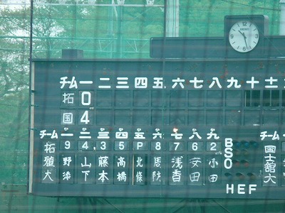 拓殖大対国士舘大 4月24日 東都大学野球2部_b0166128_11571385.jpg