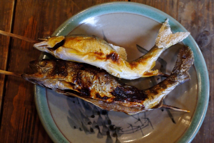 桜鮎と天女魚（アマゴ）の塩焼き　食事処魚歌家 枳殻屋　＠奈良・吉野山_b0063958_16593582.jpg