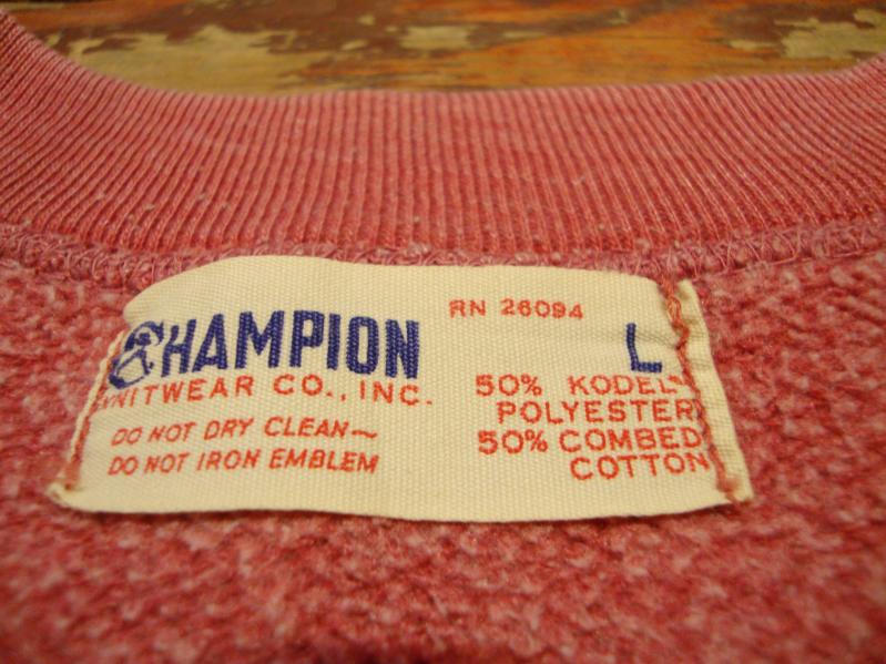 60\'s CHAMPION SHORT SWEAT SHIRT--RECOMMEND--_c0176867_20361722.jpg