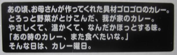 エスビー食品「カレー曜日 辛口」¥175_b0042308_1351207.jpg
