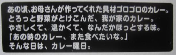 エスビー食品「カレー曜日 辛口」￥175_b0042308_1351207.jpg