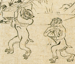 鳥獣人物戯画　＠NHK BSプレミアム:　額縁をくぐって物語の中へ_b0044404_10411483.jpg