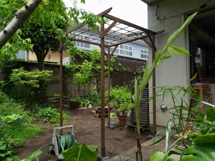 パーゴラ完成_e0276411_12145140.jpg