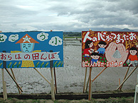 田植え体験前日(緑が丘小・北郷小)_d0247484_2053385.jpg