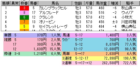 2371　▼第１９回　ＷＩＮ５。　ＮＨＫマイルカップ。　⑤カレンブラックヒル、お見事！！_c0030536_23274155.jpg