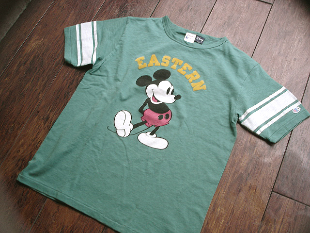 NEW : Champion [MICKEY MOUSE] \"FOOT BALL Tee\" & \"T-SHIRT\" !!_a0132147_218393.jpg