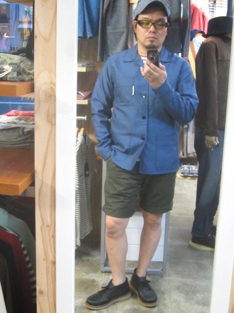 半PAN とのSET UP!で。。。CHEVRE Coverall JKT!★_d0152280_2335139.jpg