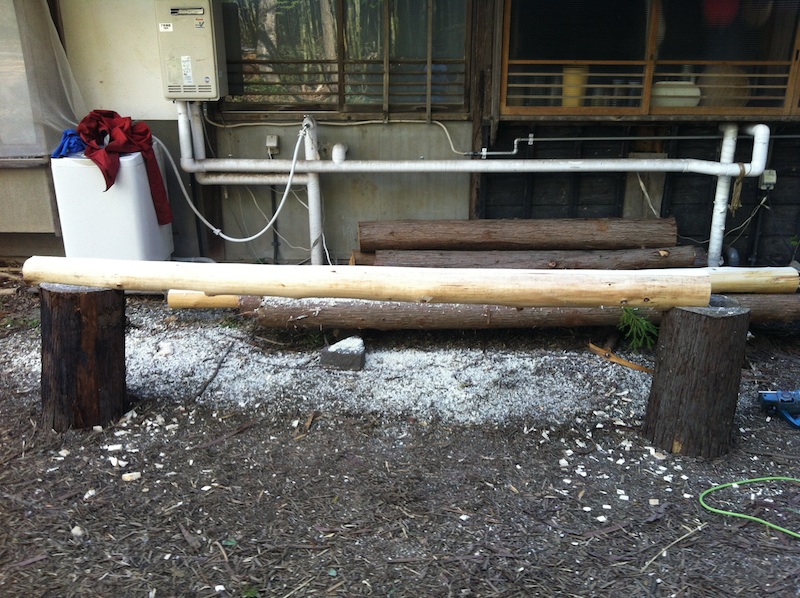 刻み加工@コンポストトイレ小屋_c0131878_16554589.jpg