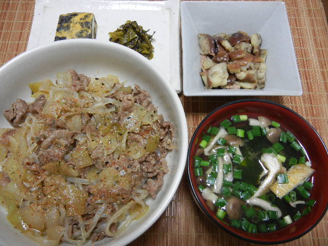 牛丼定食_e0028505_21452580.jpg