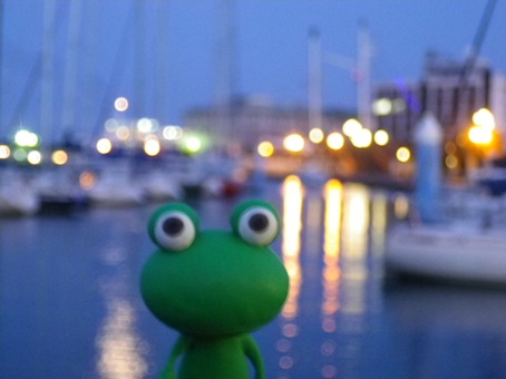 清水港 月見散歩　Frog walked Port of Shimizu_e0192118_1341396.jpg
