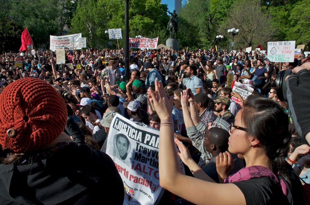 オキュパイ運動のメーデー１　　　Occupy Movement　in Mayday 1_a0215638_10212990.jpg