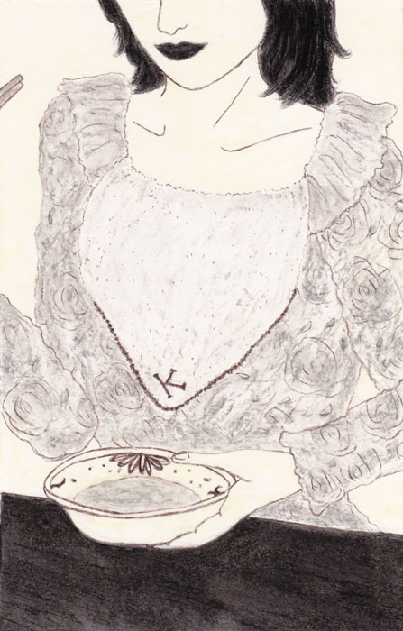 「読楽」（徳間書店）5月号、沼田まほかるさんの小説「ひらひらくるくる」に挿絵を描きました。_f0134538_323618.jpg