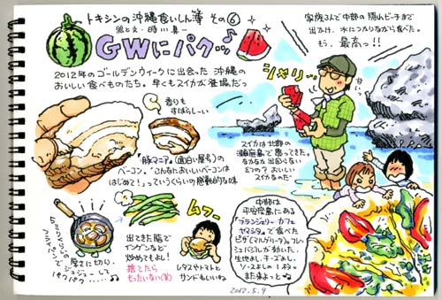 沖縄食いしん簿 その6 トキシンのイラストレーター的 沖縄 生活