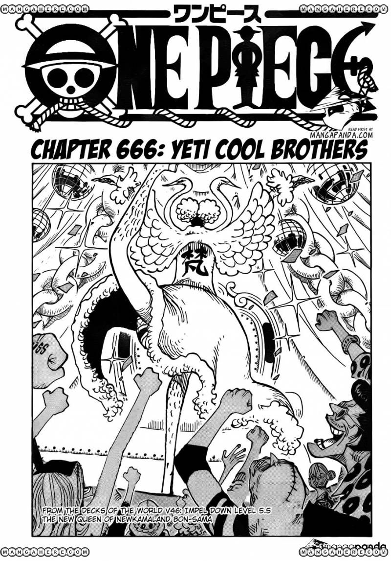 One Piece ネタバレ ６６６ イエティ Cool Brothers Snc Buzzsucks Blog