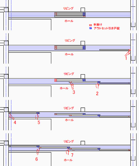 引戸の検討　＠目黒I邸_d0017039_23275125.jpg