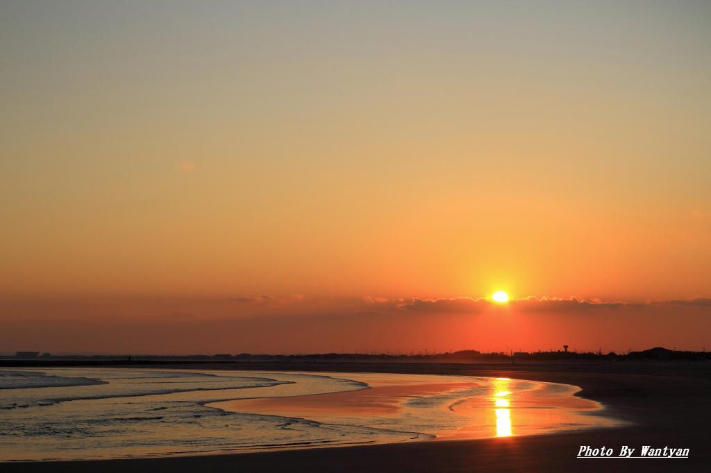 片貝防波堤からの夕陽 1 2012－05－13 更新 : 夕陽に魅せられて・・・