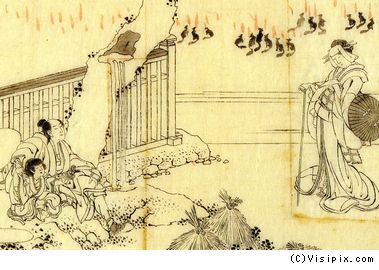 葛飾北斎《百人一首 姥がゑとき》 41-50 : Art & Bell by Tora