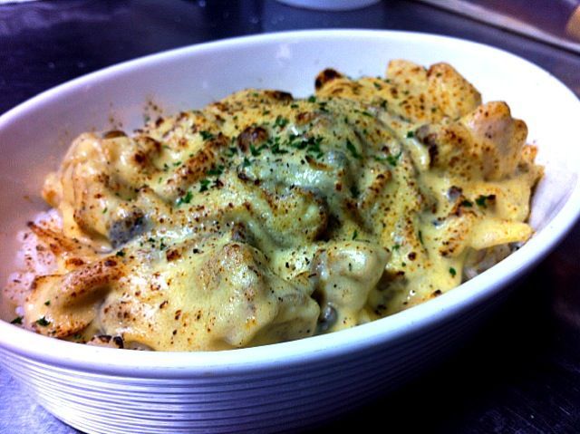 濃厚鶏とキノコの焼きカルボナーラ丼_b0221506_234574.jpg