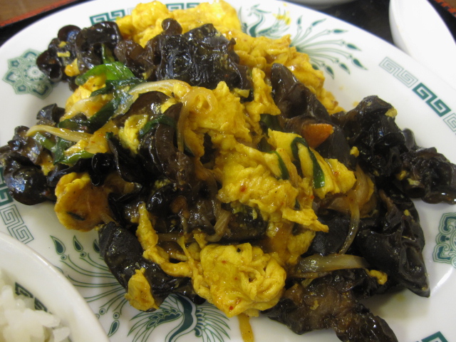 5/14夜勤明け キクラゲと玉子炒め定食¥600@日高屋立川南口店_b0042308_18325144.jpg