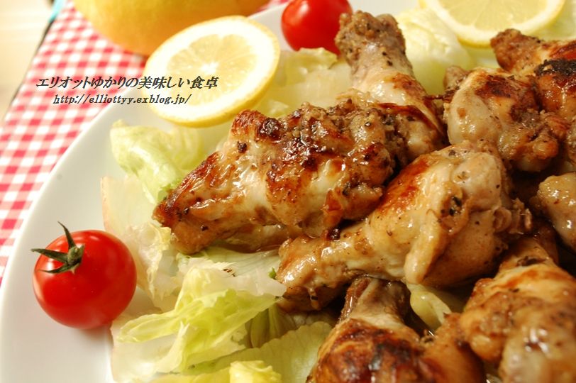 鶏手羽の塩麹マリネガーリックペッパーソテー_d0104926_1472175.jpg