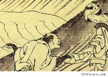 葛飾北斎《百人一首 姥がゑとき》 71-80 : Art & Bell by Tora