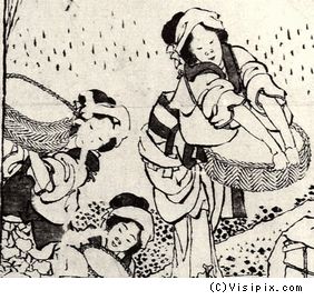 葛飾北斎《百人一首　姥がゑとき》 81-90_b0044404_2150257.jpg
