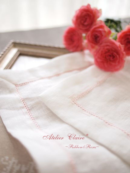 Ribbon&rosesのテーブルクロス 製作経過　縁周りのまつりと四方かがり_a0157409_721598.jpg