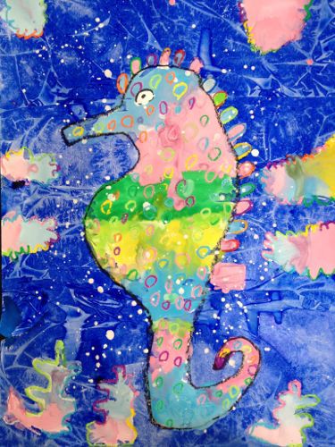 12 4 タツノオトシゴpart2 アトリエciel 子供絵画造形教室 12 4 タツノオトシゴpart2 アトリエciel 子供絵画造形教室