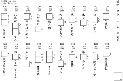 教科書対応の漢字ドリル テスト 小学生 時空先生のドリルプリント 教科書対応の漢字ドリル テスト 小学生 時空先生のドリルプリント