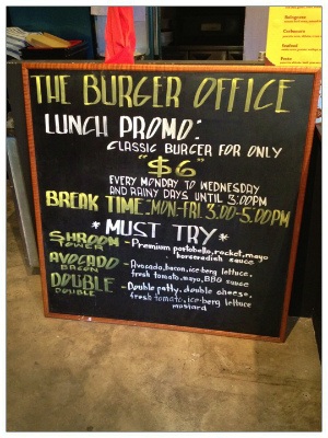 The Burger Office @ Clarke Quay : 事前予習なしの突撃ランチ、いかに。_e0271868_11595053.jpg