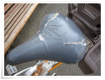 自転車サドルカバー : o2*sewing note 自転車サドルカバー : o2*sewing note