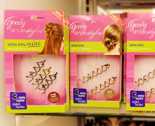 今アメリカで一番売れてるヘアー・アクセサリーはスピン・ピン Goody Simple Styles Spin Pin_b0007805_22414639.jpg