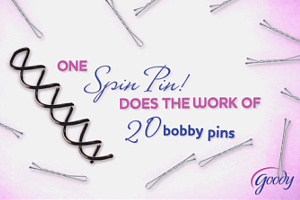 今アメリカで一番売れてるヘアー・アクセサリーはスピン・ピン Goody Simple Styles Spin Pin_b0007805_22421795.jpg