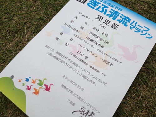 20日の岐阜清流ハーフマラソンと21日金環日蝕_a0194908_14184164.jpg