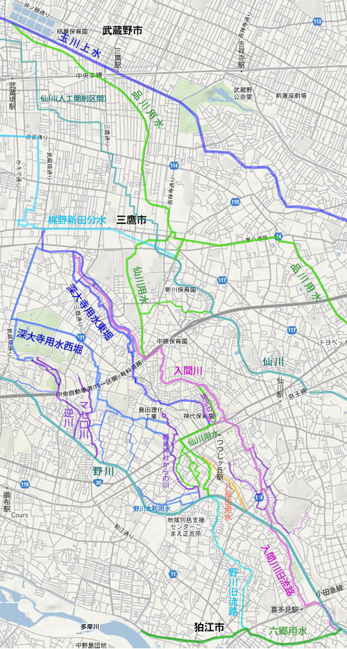 地図ともくじと参考文献リスト～深大寺用水と入間川を紐解く（17・終）_c0163001_20464412.jpg