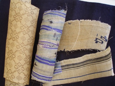 芭蕉布の着物とハギレ展へ : 布とお茶を巡る旅