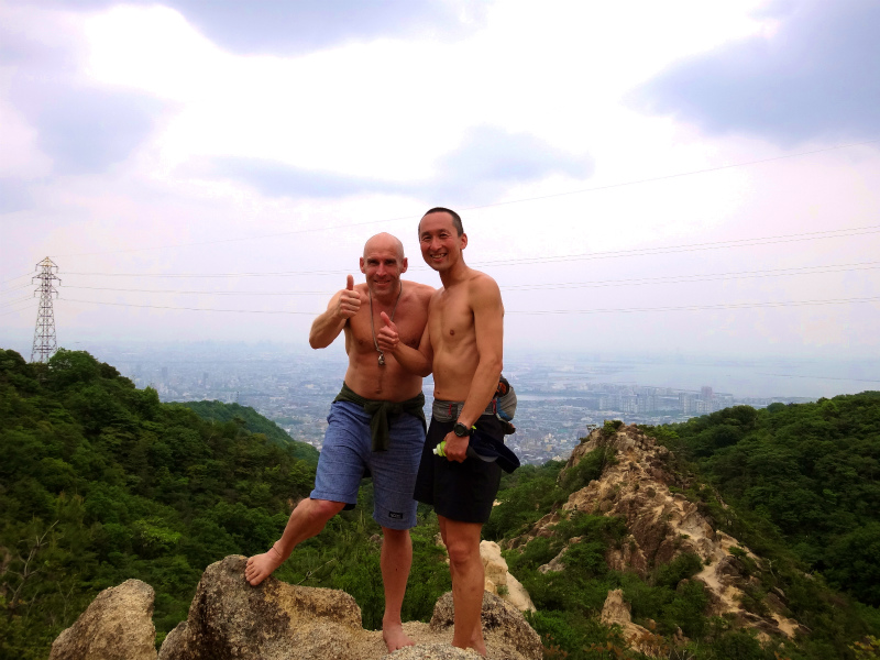 2012/5/22 Barefoot Running with Barefoot Ted in Ashiya Rock Garden _b0220886_1323634.jpg
