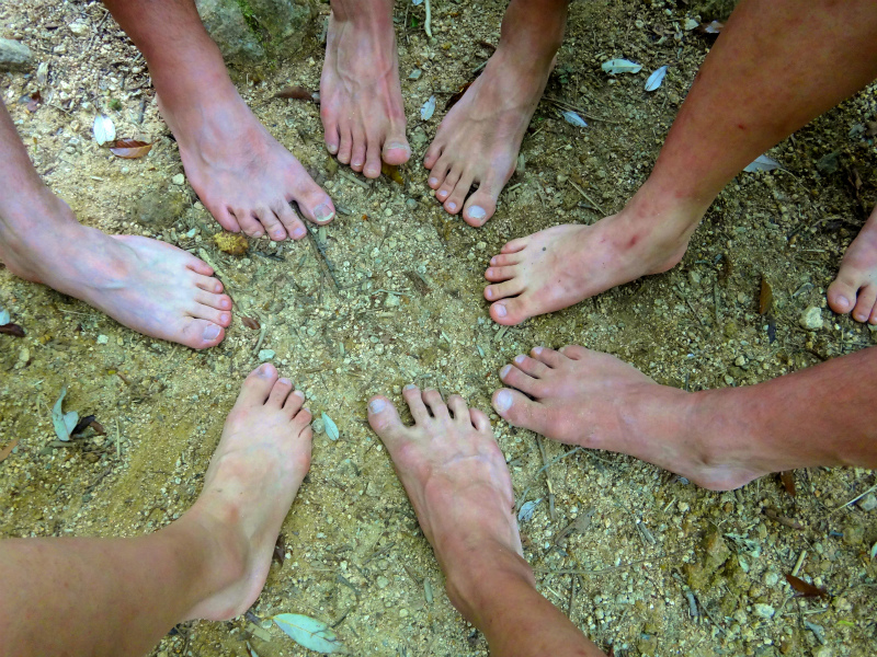 2012/5/22　Barefoot Running with Barefoot Ted in Ashiya Rock Garden _b0220886_133037.jpg