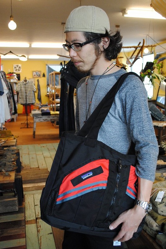 Dead Stock】patagonia Lotus Design Remade PFD Tote Bag Red