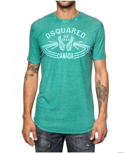 DSQUARED2ディースクエアード2012年春夏新作 DAN メンズ半袖Tシャツ(イエロー)(オレンジ)(ナイルブルー) _e0218947_10464422.jpg