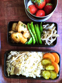  5月29日（火）鶏胸甘辛弁当_b0215871_1323869.jpg