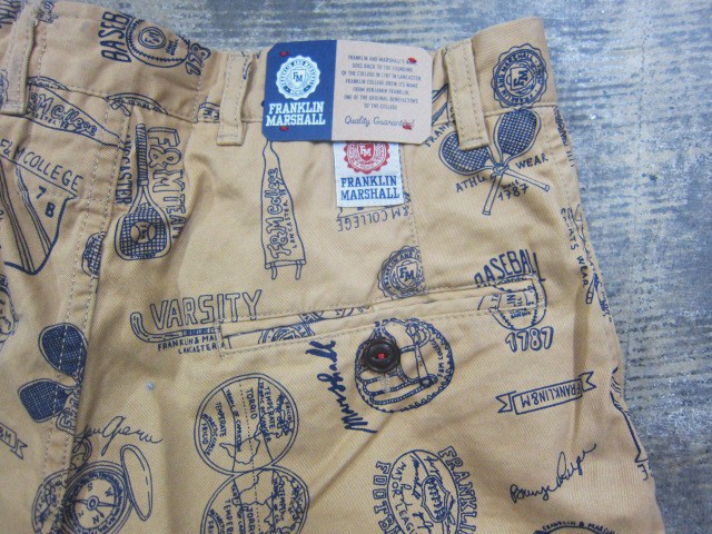 FRANKLIN MARSHALL ・・・ PRINT SHORT PANTS (MITCH)_d0152280_024569.jpg