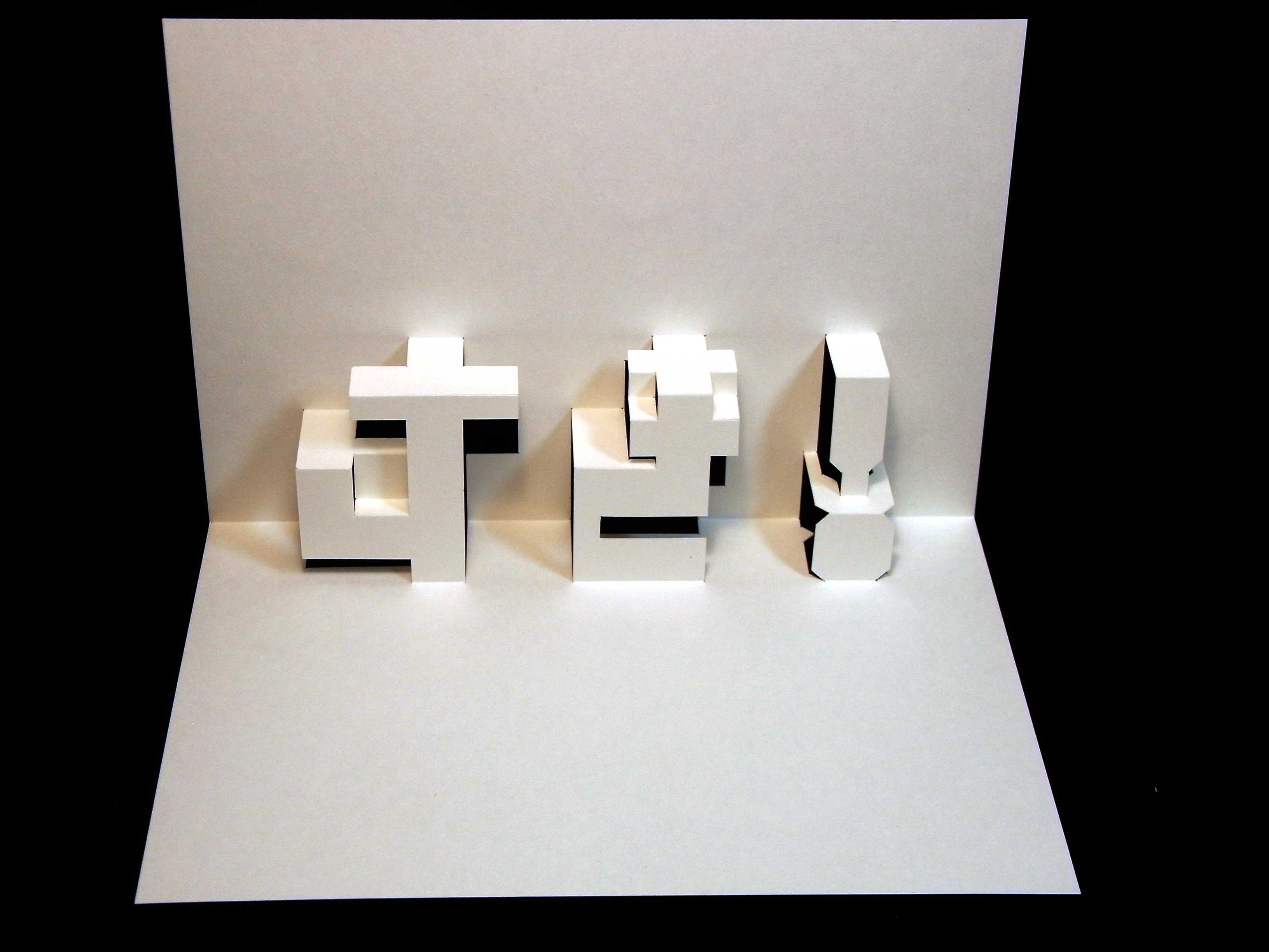 カナ文字折り紙建築はメッセージカードにぴったり 有座の住まいる