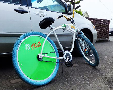 自転車 ホイール カバー 自作
