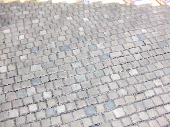 ジオラマベース 石畳作りまっせ 頑固者1967の徒然プラモ