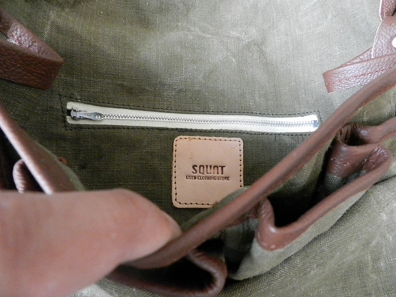 SQUAT original reproduction hunting bag with vintage linen_f0226051_1221851.jpg