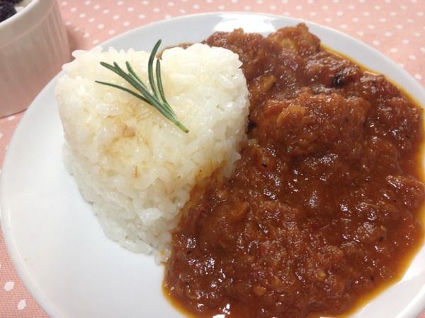 手作りトマトチキンカレー*_a0223731_1055772.jpg